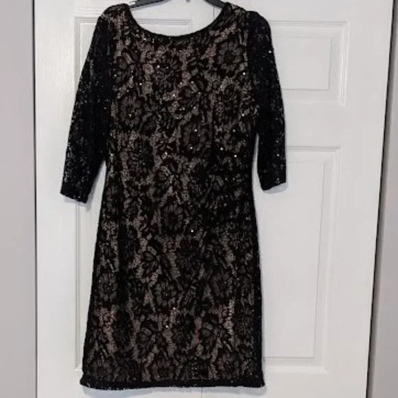 Scarlett | Dresses | Womens Scarlett Formal Dining Black Lace Dress Size 4  | Poshmark